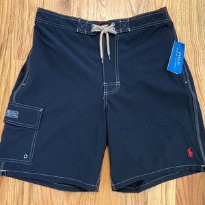 NWT Polo Ralph Lauren men's Kailua 8.5" Inseam Swim Trunks Blue Size Medium